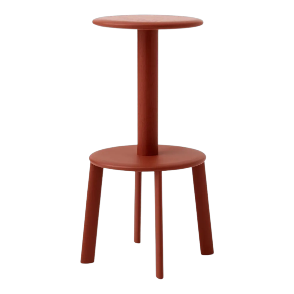 Tabouret de bar en chêne braise 75cm Massif AV40 - &tradition