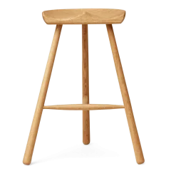 Tabouret de bar en chêne naturel 68 cm Shoemaker - Form & Refine