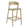 Tabouret de bar en chêne naturel Cover 65 cm - Muuto