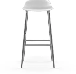 Tabouret de bar en chrome et pp blanc 75 cm Form - Normann Copenhagen