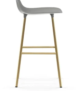 Tabouret de bar en laiton et pp gris 65 cm Form - Normann Copenhagen