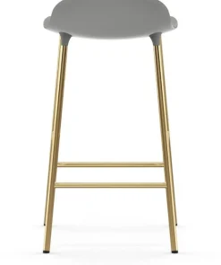 Tabouret de bar en laiton et pp gris 65 cm Form - Normann Copenhagen