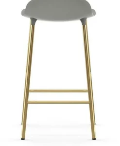 Tabouret de bar en laiton et pp gris 65 cm Form - Normann Copenhagen