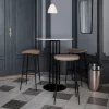 Tabouret de bar en métal noir et cuir nubuck Beetle - Gubi