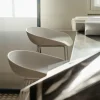 Tabouret de bar en plastique recyclé blanc et pieds en acier blanc 65 cm AAS 38 2.0 - HAY