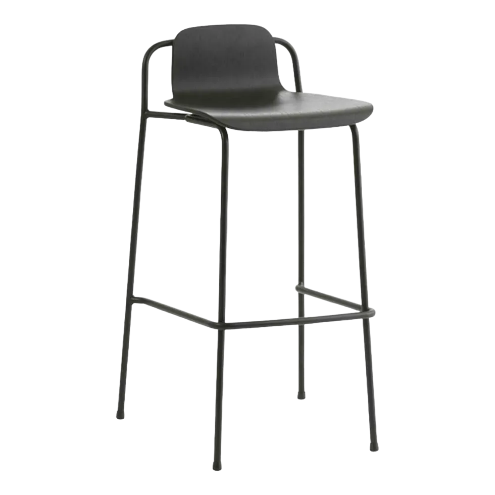 Tabouret de bar Studio 75 Cm Acier Noir - Normann Copenhagen