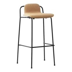 Tabouret de bar Studio 75 Cm Full Upholstery Black Steel - Normann Copenhagen