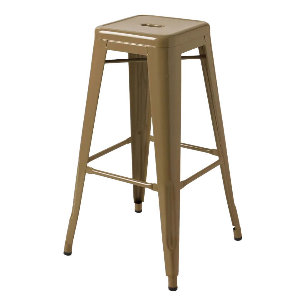 Tabouret en acier brun vert 75cm - Tolix
