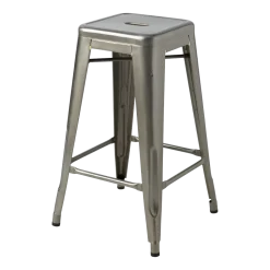Tabouret en acier brut vernis 65cm - Tolix