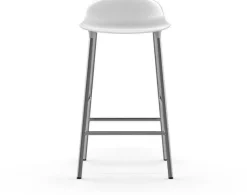 Tabouret en chrome et pp blanc 65 cm Form - Normann Copenhagen