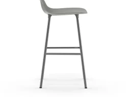 Tabouret en chrome et pp gris 65 cm Form - Normann Copenhagen