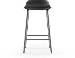 Tabouret en chrome et pp noir 65 cm Form - Normann Copenhagen
