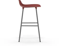 Tabouret en chrome et pp rouge 65 cm Form - Normann Copenhagen