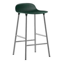 Tabouret en chrome et pp vert 65 cm Form - Normann Copenhagen