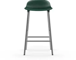 Tabouret en chrome et pp vert 65 cm Form - Normann Copenhagen