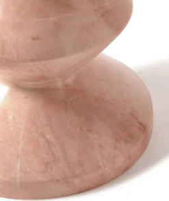 Tabouret en marbre rose Zig Zag - Pols potten