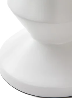 Tabouret extérieur en fibre de verre blanc Zig Zag - Pols potten