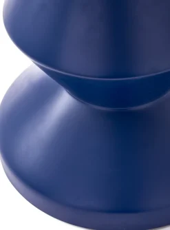 Tabouret extérieur en fibre de verre bleu Zig Zag - Pols potten