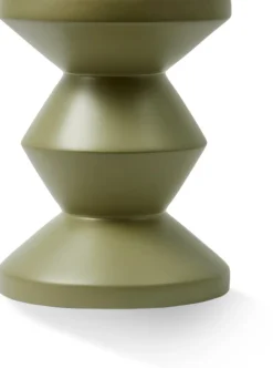 Tabouret extérieur en fibre de verre olive Zig Zag - Pols potten