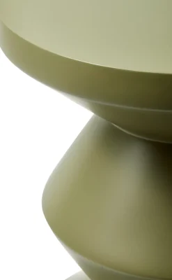 Tabouret extérieur en fibre de verre olive Zig Zag - Pols potten