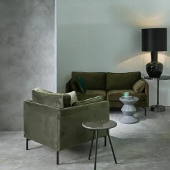 Tabouret gris laqué Zig Zag - Pols Potten