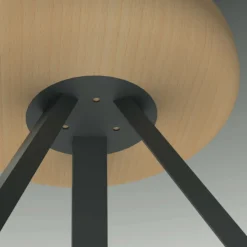 Tabouret haut en chêne et acier olive 65 cm Smack - Matière Grise