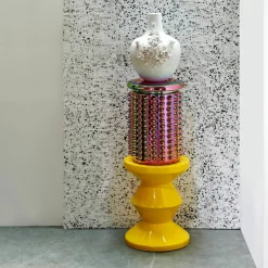 Tabouret jaune laqué Zig Zag - Pols Potten