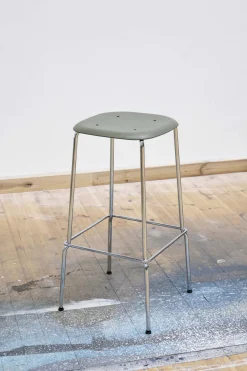 Tabouret polypropylène et acier noir 75 cm Soft Edge 85 - Hay