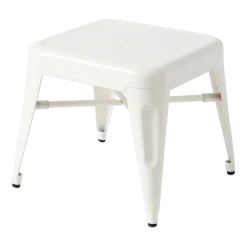 Tabouret pour enfant en acier blanc pur Mouette - Tolix