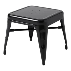 Tabouret pour enfant en acier noir foncé Mouette - Tolix