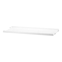 Étagère basse en métal blanc 58x2x20cm String System - String furniture