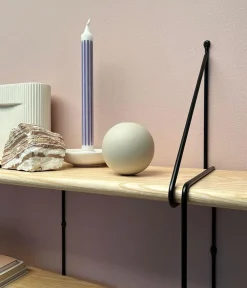Étagère en frêne naturel et acier noir 90x22x64cm Shrink - Studio Hausen