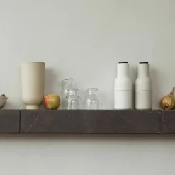 Étagère en marbre gris Plinth - Audo