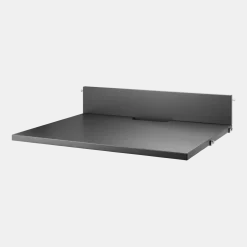 Étagère média en MDF laqué anthracite 58 x 47 cm - String furniture
