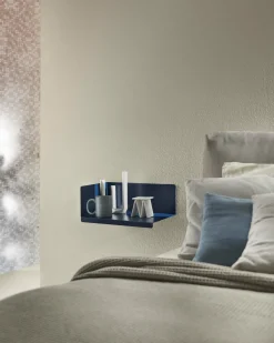 Étagère murale en acier bleu marine 40 cm Sabrina Mensola - Meme