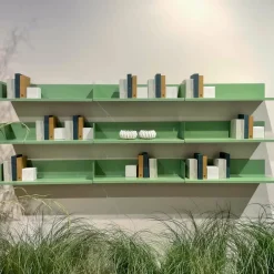 Étagère murale en acier vert olive 40 cm Sabrina Mensola - Meme