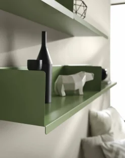 Étagère murale en acier vert olive 60 cm Sabrina Mensola - Meme