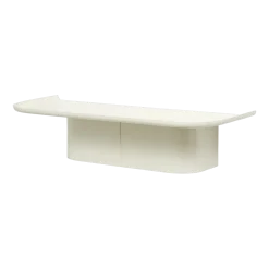 Étagère murale en aluminium crème M Korpus - HAY