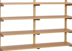 Étagère murale en bois de chêne 120x24x80cm Unit - Hübsch