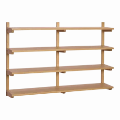 Étagère murale en bois de chêne 120x24x80cm Unit - Hübsch