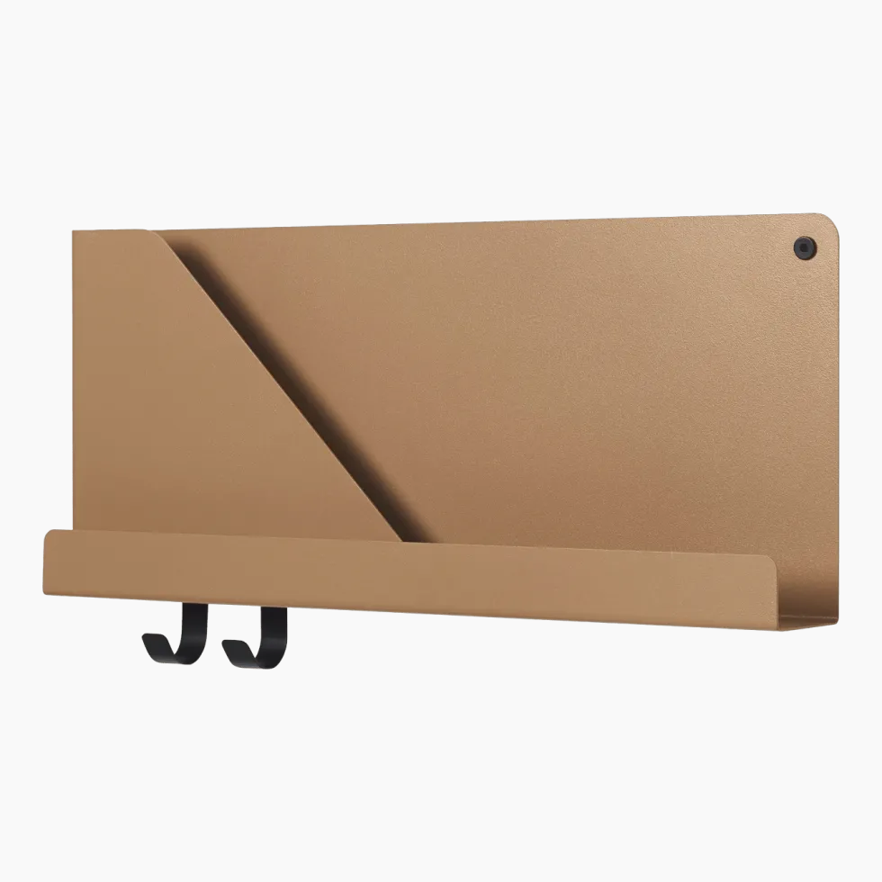 Étagère orange en métal 51 cm Folded - Muuto