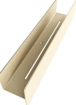 Étagère porte-savons en aluminium beige cashew 50cm Shea - Metallbude