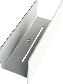 Étagère porte-savons en aluminium blanc 30cm Shea - Metallbude