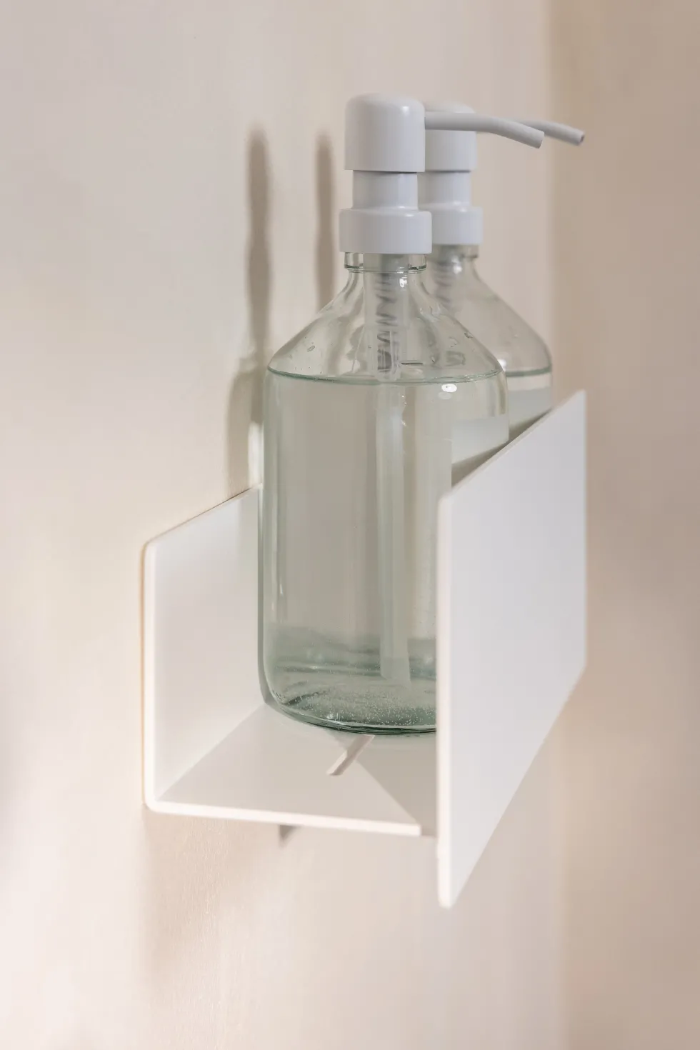 Étagère porte-savons en aluminium blanc 30cm Shea - Metallbude
