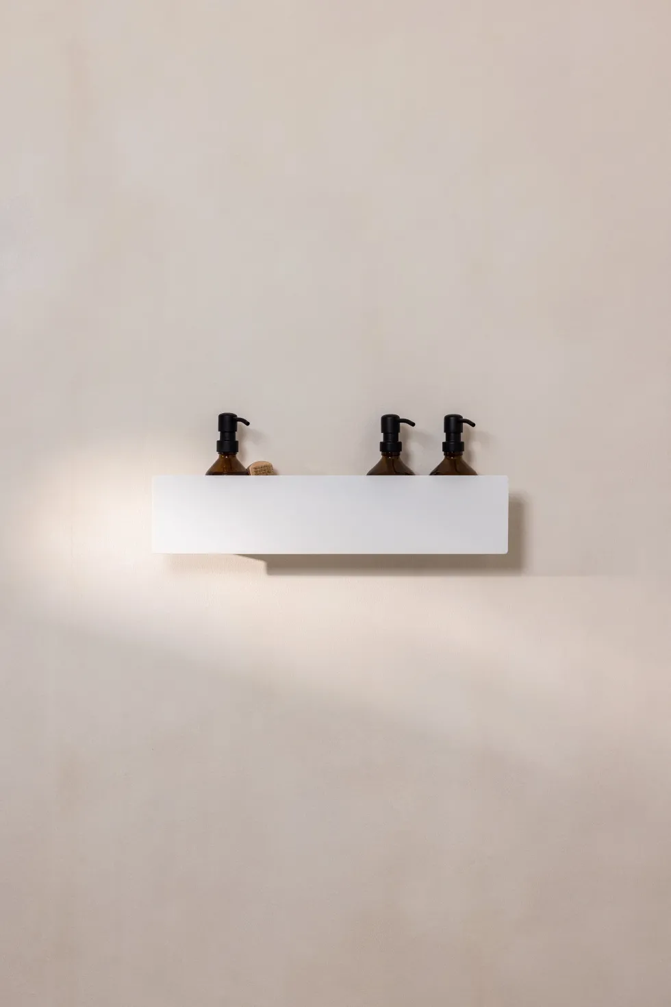 Étagère porte-savons en aluminium blanc 50cm Shea - Metallbude