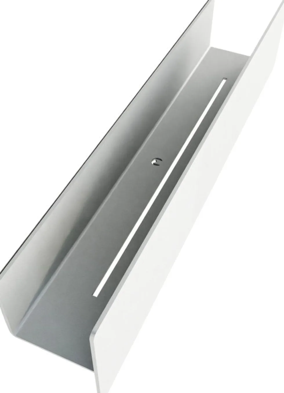 Étagère porte-savons en aluminium blanc 50cm Shea - Metallbude