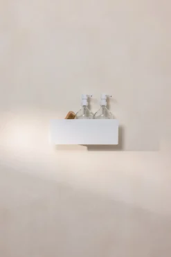 Étagère porte-savons en aluminium blanc 50cm Shea - Metallbude