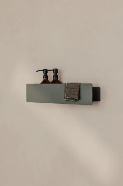 Étagère porte-savons en aluminium vert 50cm Shea - Metallbude