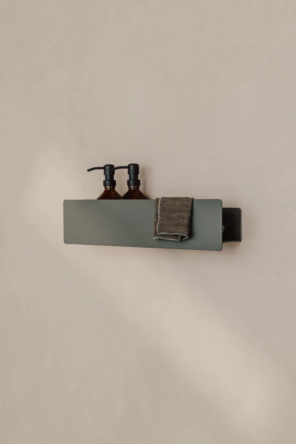 Étagère porte-savons en aluminium vert 50cm Shea - Metallbude