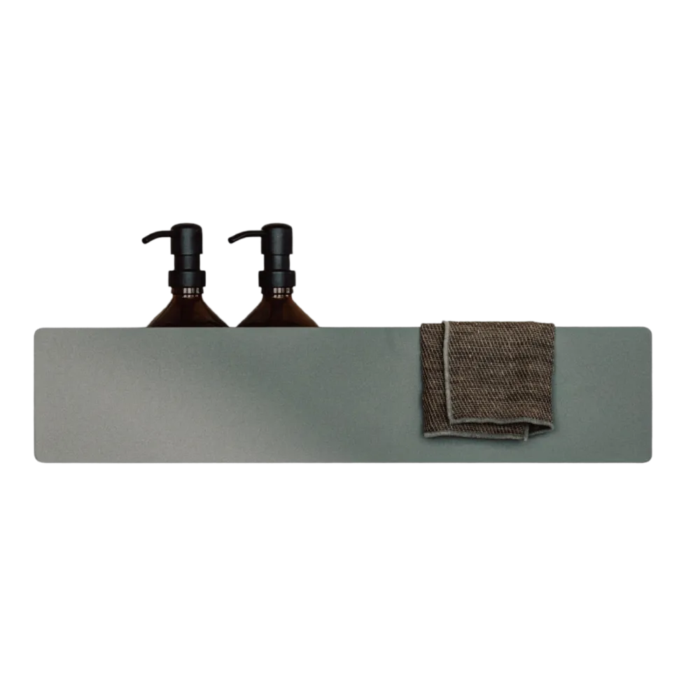 Étagère porte-savons en aluminium vert 50cm Shea - Metallbude